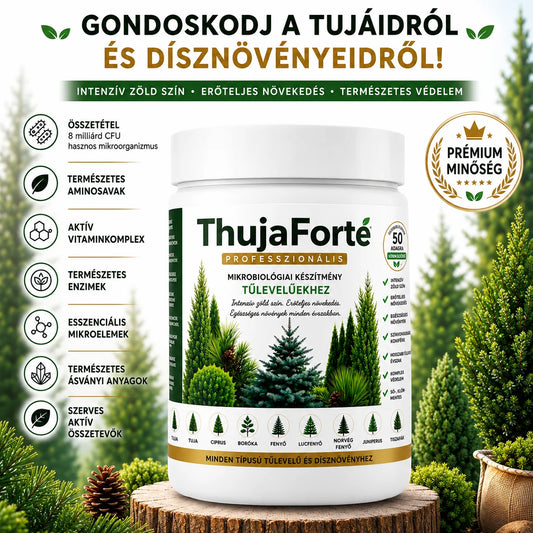 ThujaForte - Speciális Biostimulátor a Zöld és Egészséges Tujákért