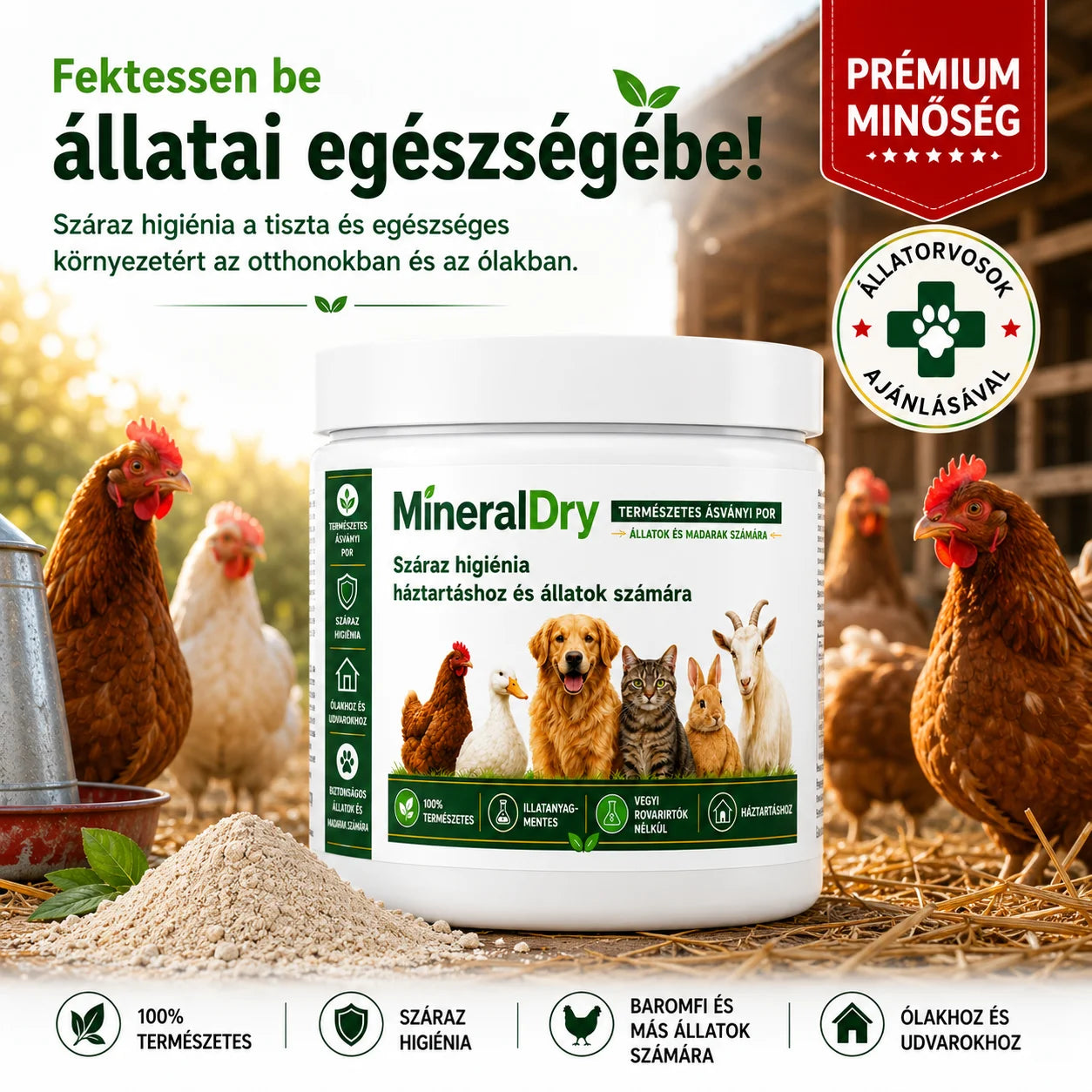 MineralDry - Professzionális por élősködők ellen